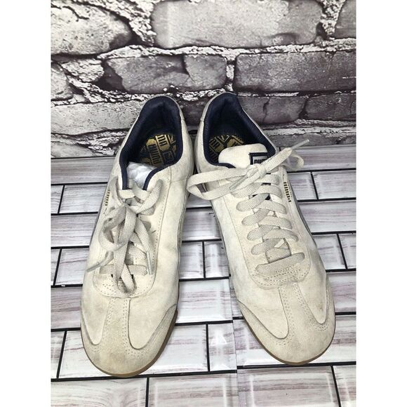 Puma Roma White Suede Gray Lace Up Comfort Casual Sneakers Men Sz 39EU/7M US main image 4